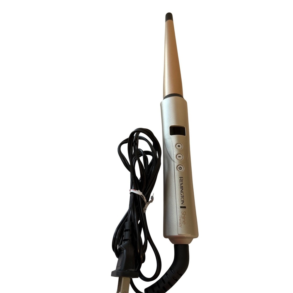 Remington Shine Therapy Argan Oil Keratin Infused 1/2-1" Tapered Curling Wand